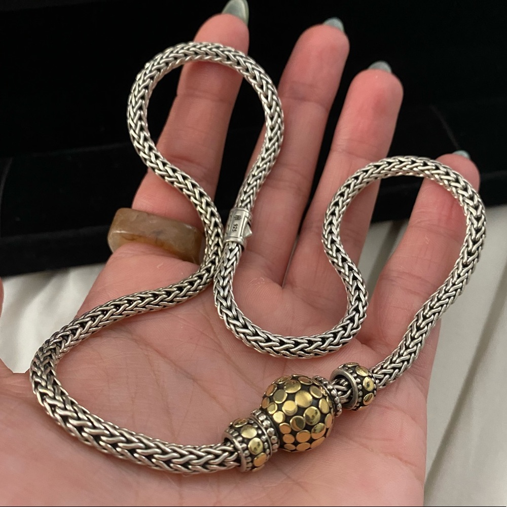 JOHN HARDY Silver and Gold Chain Necklace